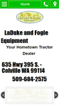 Mobile Screenshot of ladukeandfogleequipment.com